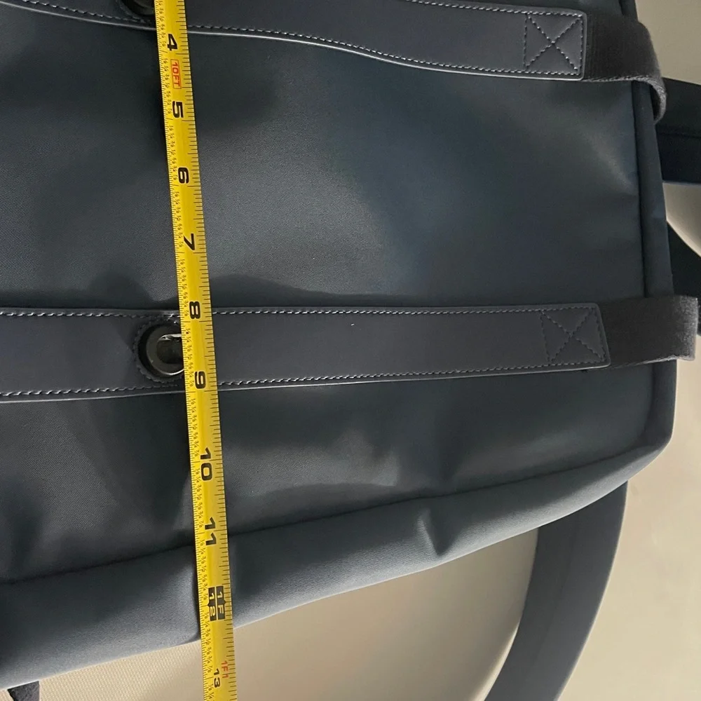 Monos Metro Backpack Oxford Blue with Black Front Pouch Bag